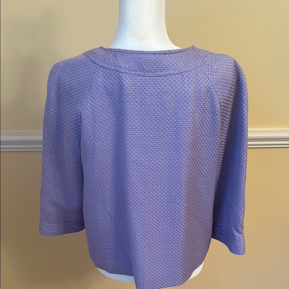 Elementz Lavender Textured Button-Up Jacket - Siz… - image 3